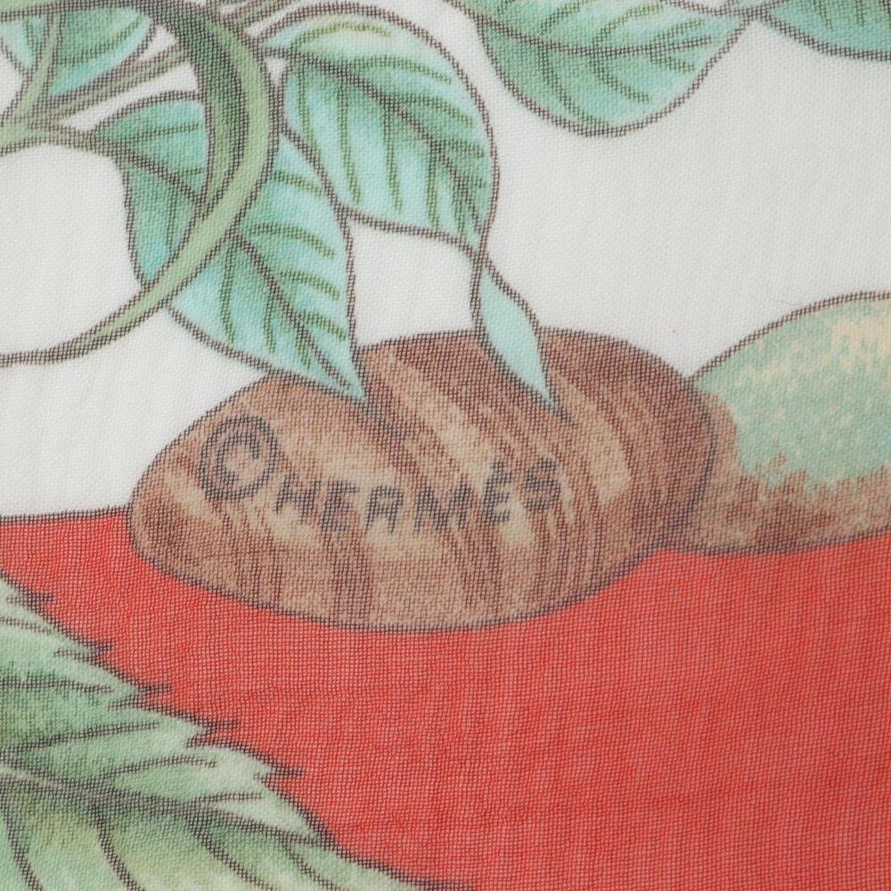 HERMES Authentic Red Silk Scarf - Picture 2 of 5